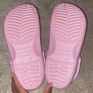 Pink crocs